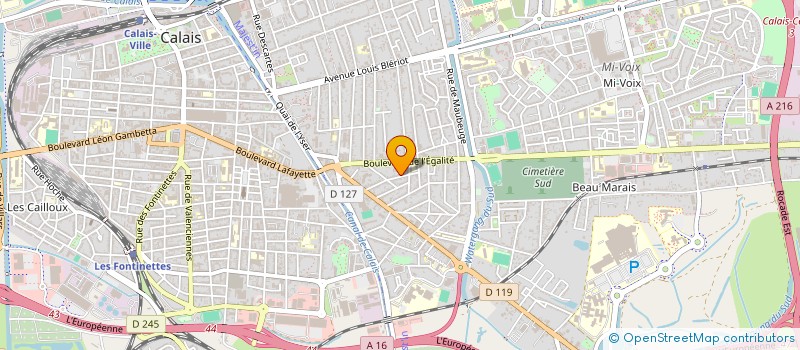 localisation de l'entreprise MONSIEUR FRANCK MARIN  CALAIS