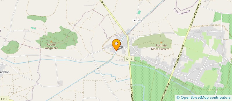 localisation de l'entreprise MONSIEUR FRANCK MAROT à CUXAC-D'AUDE
