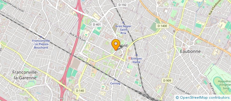 localisation de l'entreprise MONSIEUR FRANCK MAROUZE  ERMONT