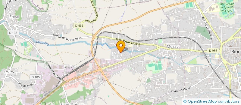 localisation de l'entreprise MONSIEUR FRANCK MARTEL  MOZAC