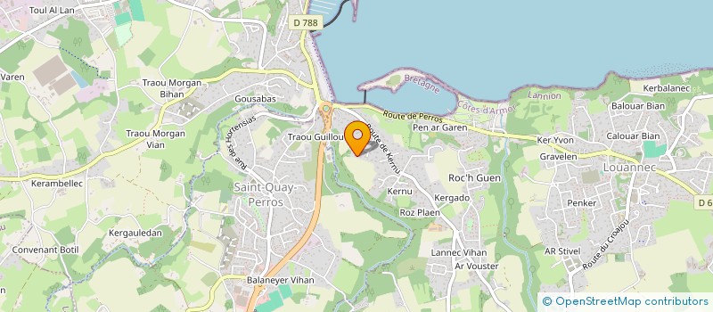 localisation de l'entreprise MONSIEUR FRANCK MARTIN  LOUANNEC