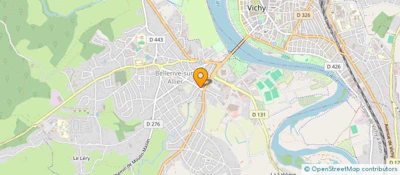 localisation de l'entreprise MONSIEUR FRANCK MARTIN  BELLERIVE-SUR-ALLIER