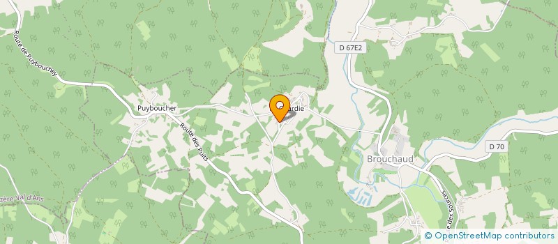 localisation de l'entreprise MONSIEUR FRANCK MARTIN  BROUCHAUD