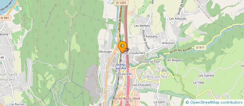 localisation de l'entreprise MONSIEUR FRANCK MARTIN-BORRET  GRESY-SUR-AIX