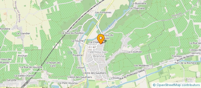 localisation de l'entreprise MONSIEUR FRANCK MARTINET à VERNOU-SUR-BRENNE