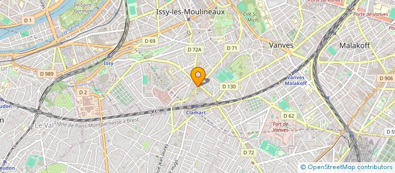 localisation de l'entreprise MONSIEUR FRANCK MARTINEZ à ISSY-LES-MOULINEAUX