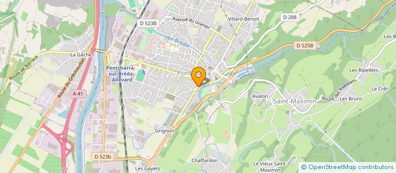 localisation de l'entreprise MONSIEUR FRANCK MARTINEZ  PONTCHARRA