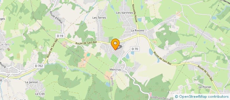 localisation de l'entreprise MONSIEUR FRANCK MASSARDIER  LENTILLY