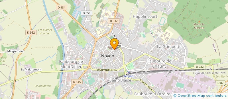 localisation de l'entreprise MONSIEUR FRANCK MASSIAUX à NOYON