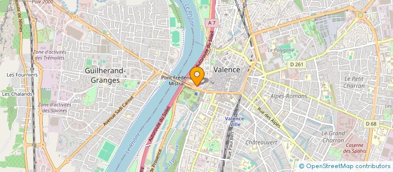 localisation de l'entreprise MONSIEUR FRANCK MATA à VALENCE