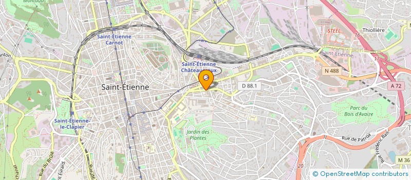 localisation de l'entreprise MONSIEUR FRANCK MATHEVET  SAINT-ETIENNE