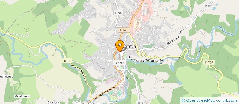 localisation de l'entreprise MONSIEUR FRANCK MATHIS  NONTRON