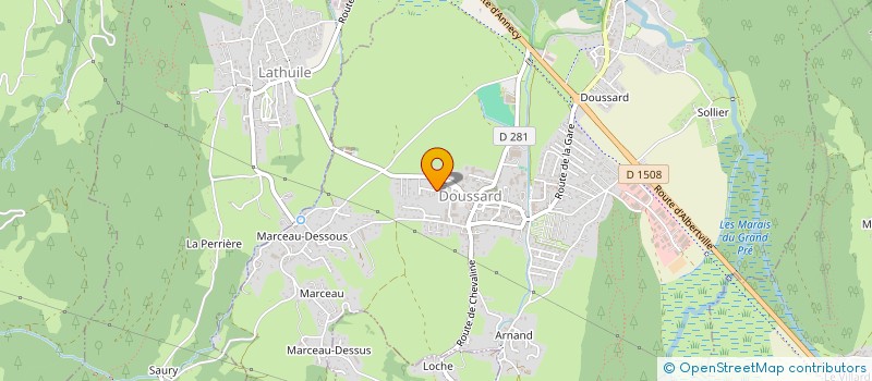 localisation de l'entreprise MONSIEUR FRANCK MATTOLA  DOUSSARD