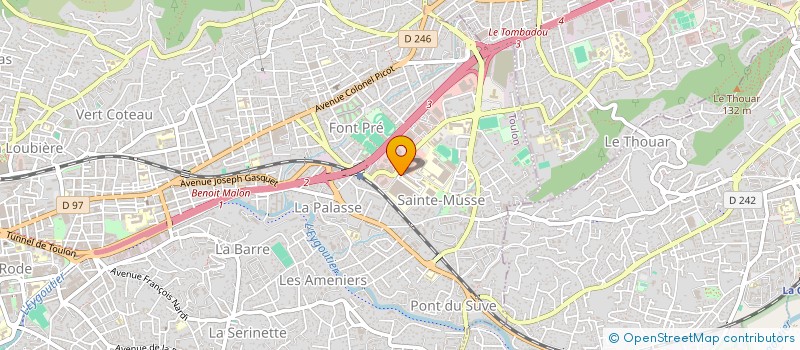 localisation de l'entreprise MONSIEUR FRANCK MAUVIEL  TOULON