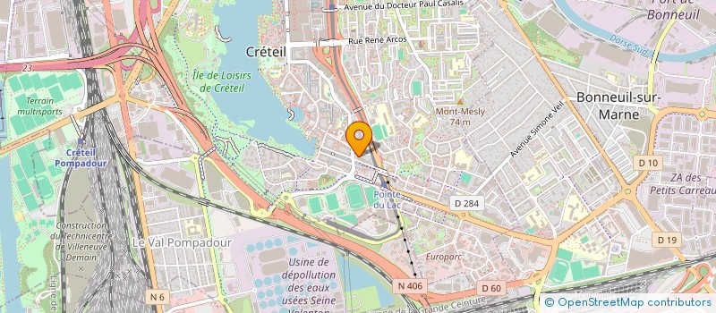 localisation de l'entreprise MONSIEUR FRANCK MAXIMOFF  CRETEIL