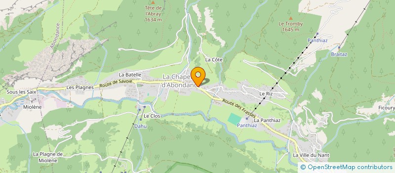 localisation de l'entreprise MONSIEUR FRANCK MAXIT  LA CHAPELLE-D'ABONDANCE