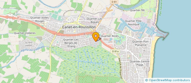 localisation de l'entreprise MONSIEUR FRANCK MAYONOVE  CANET EN ROUSSILLON