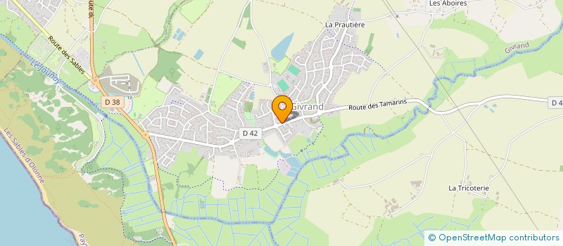 localisation de l'entreprise MONSIEUR FRANCK MECHIN  GIVRAND