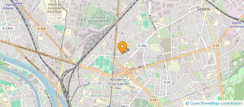localisation de l'entreprise MONSIEUR FRANCK MEITE à PIERREFITTE-SUR-SEINE