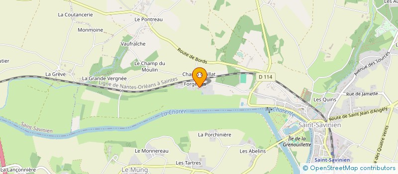 localisation de l'entreprise MONSIEUR FRANCK MENAGE  SAINT-SAVINIEN