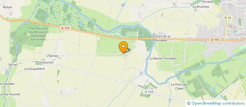 localisation de l'entreprise MONSIEUR FRANCK MENAGER  GUEMENE-PENFAO