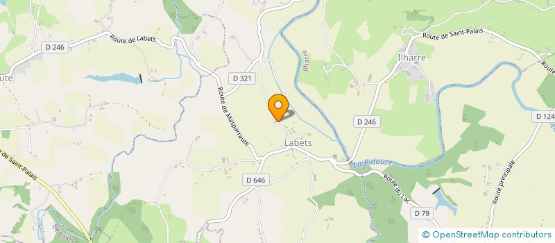 localisation de l'entreprise MONSIEUR FRANCK MENARD  LABETS-BISCAY