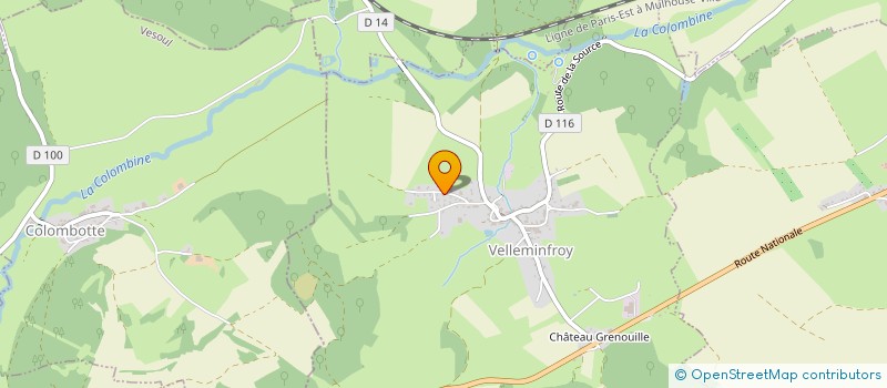 localisation de l'entreprise MONSIEUR FRANCK MENIGOZ  VELLEMINFROY