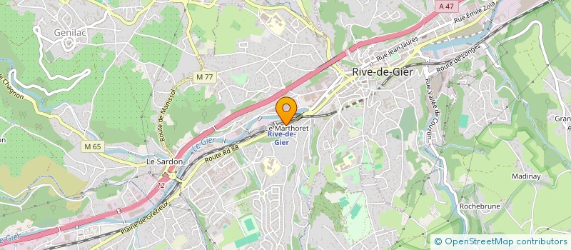 localisation de l'entreprise MONSIEUR FRANCK MERAANE  RIVE-DE-GIER