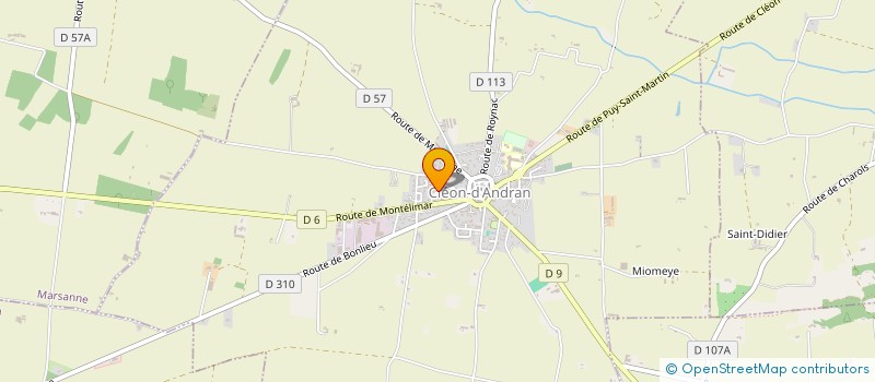 localisation de l'entreprise MONSIEUR FRANCK MERINO  CLEON-D'ANDRAN