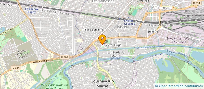 localisation de l'entreprise MONSIEUR FRANCK MERVEIL CHOUDONG  CHELLES