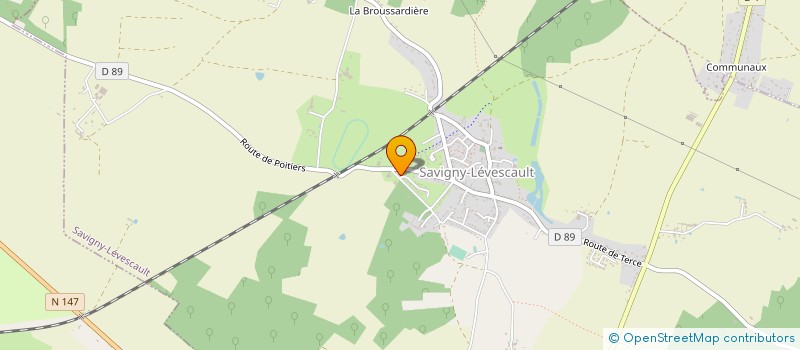 localisation de l'entreprise MONSIEUR FRANCK METAYE  SAVIGNY-LEVESCAULT