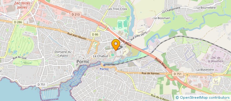 localisation de l'entreprise MONSIEUR FRANCK METIVIER  PORNIC