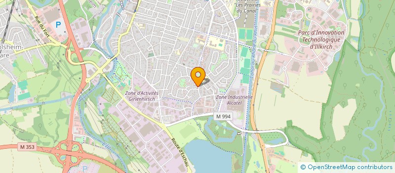 localisation de l'entreprise MONSIEUR FRANCK METZGER  ILLKIRCH-GRAFFENSTADEN