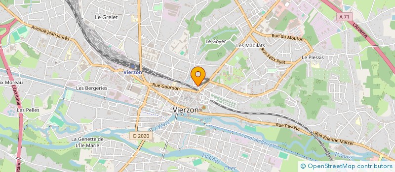 localisation de l'entreprise MONSIEUR FRANCK MIBENGUE  VIERZON