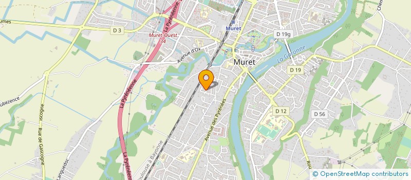 localisation de l'entreprise MONSIEUR FRANCK MICHAU  MURET