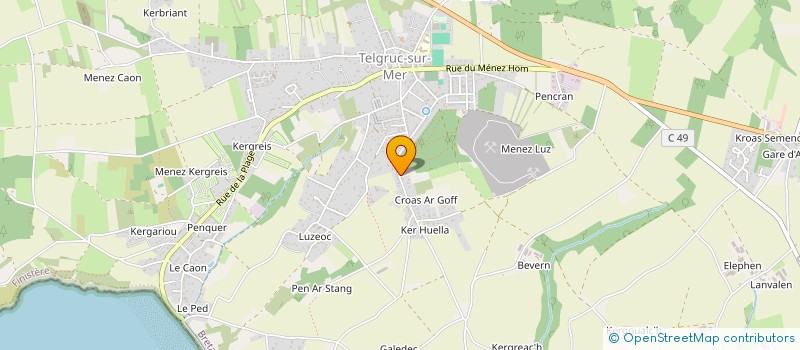 localisation de l'entreprise MONSIEUR FRANCK MICHAUT  TELGRUC-SUR-MER