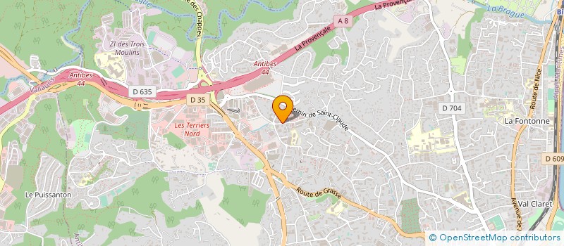 localisation de l'entreprise MONSIEUR FRANCK MICHEL  ANTIBES