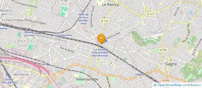 localisation de l'entreprise MONSIEUR FRANCK MIE à LE RAINCY
