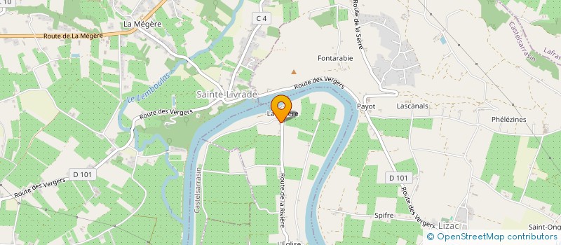 localisation de l'entreprise MONSIEUR FRANCK MILANI  LES BARTHES