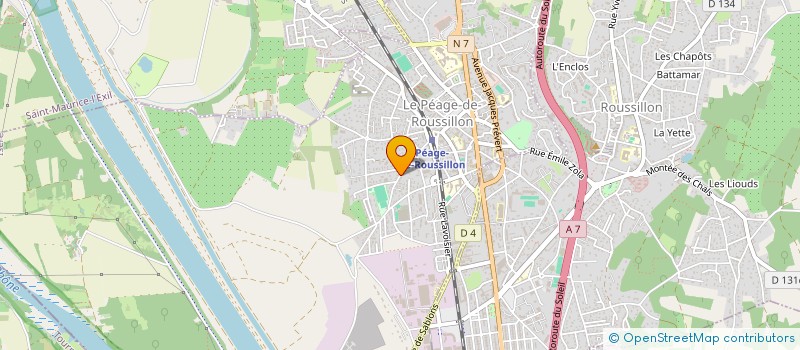 localisation de l'entreprise MONSIEUR FRANCK MILLERON à LE PEAGE-DE-ROUSSILLON