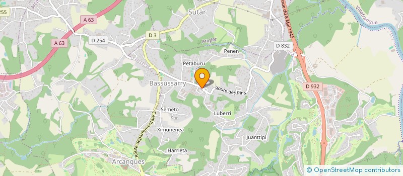localisation de l'entreprise MONSIEUR FRANCK MILLEROU  BASSUSSARRY