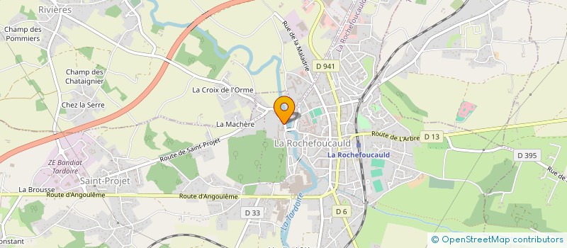 localisation de l'entreprise MONSIEUR FRANCK MILLIERE  LA ROCHEFOUCAULD-EN-ANGOUMOIS