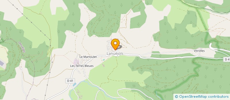 localisation de l'entreprise MONSIEUR FRANCK MILOT  LANUEJOLS