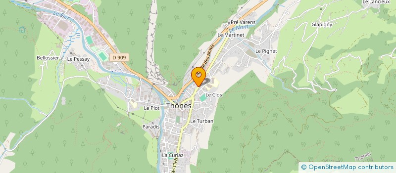 localisation de l'entreprise MONSIEUR FRANCK MINOT  THONES