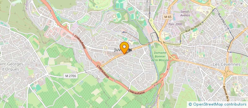 localisation de l'entreprise MONSIEUR FRANCK MIRAMOND  JUVIGNAC