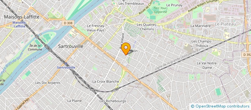 localisation de l'entreprise MONSIEUR FRANCK MIRANDA  SARTROUVILLE