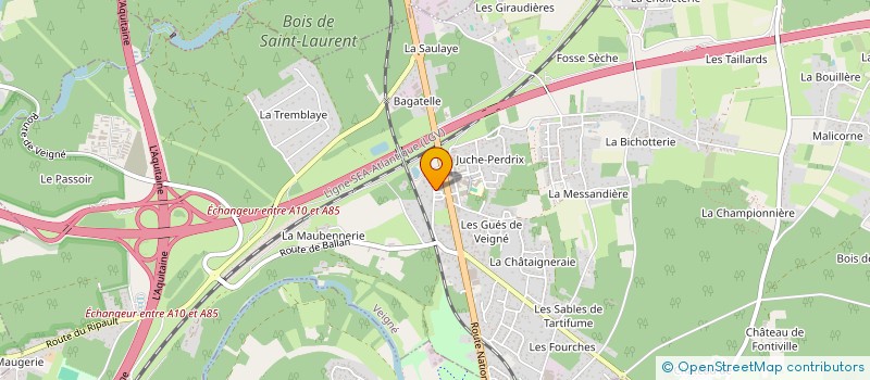 localisation de l'entreprise MONSIEUR FRANCK MITAULT  VEIGNE