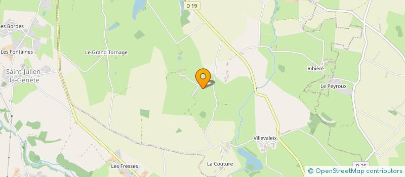 localisation de l'entreprise MONSIEUR FRANCK MOISSONNEUR  FONTANIERES