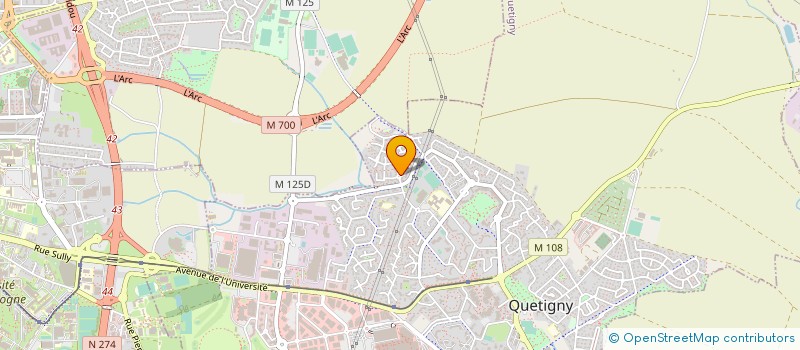 localisation de l'entreprise MONSIEUR FRANCK MOITON  QUETIGNY