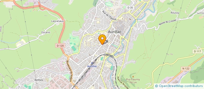 localisation de l'entreprise MONSIEUR FRANCK MONCHARD à AURILLAC